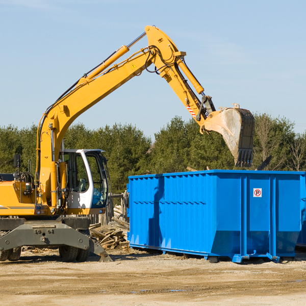 are there any restrictions on where a residential dumpster can be placed in Licking